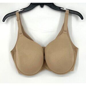 Cacique Womens Lightly Lined Full Coverage Bra Beige Size 38DDD